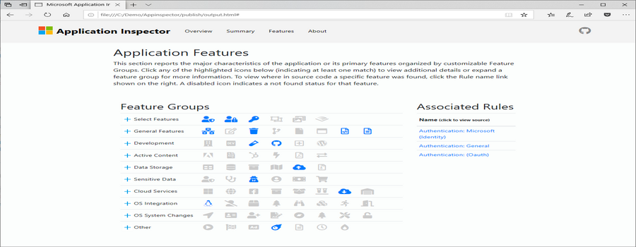 ApplicationInspector