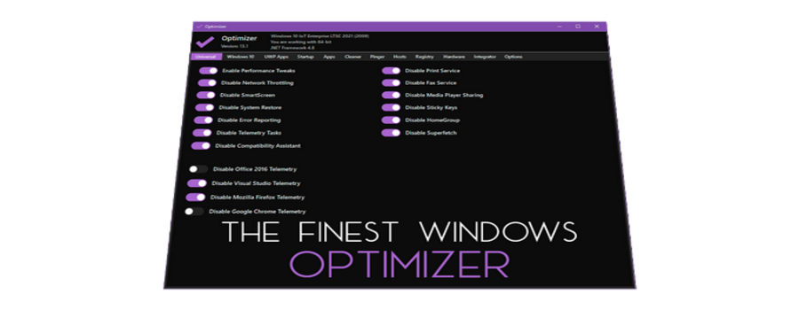 The finest Windows Optimizer